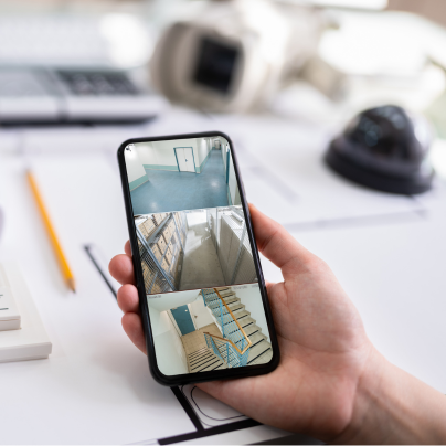 Gulfport security camera feed on cell phone